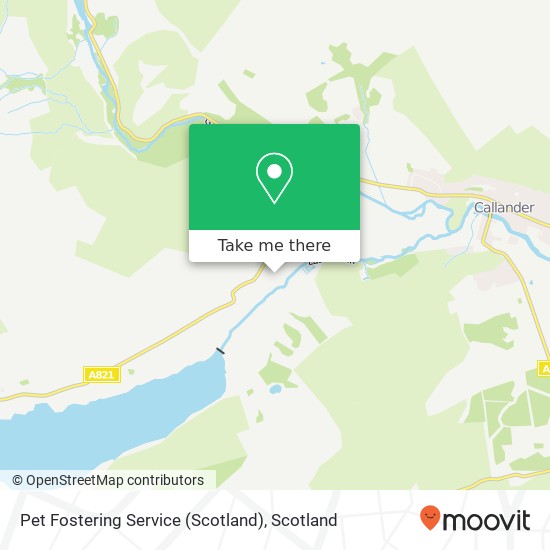 Pet Fostering Service (Scotland) map