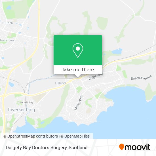 Dalgety Bay Doctors Surgery map