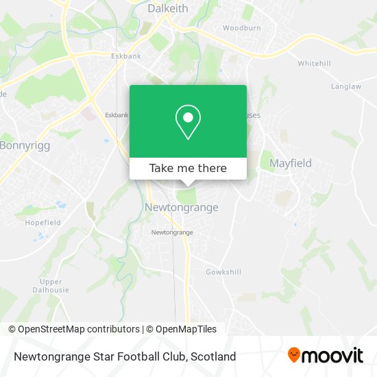 Newtongrange Star Football Club map