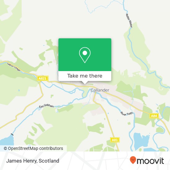 James Henry map