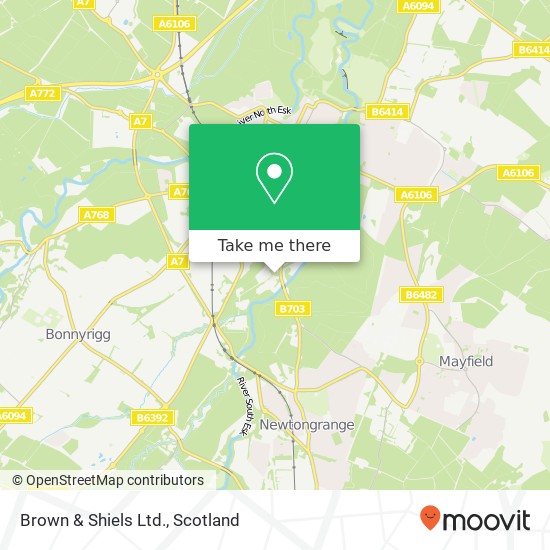 Brown & Shiels Ltd. map