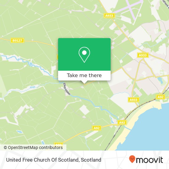 United Free Church Of Scotland map