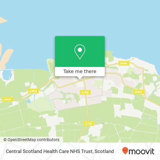 Central Scotland Health Care NHS Trust map