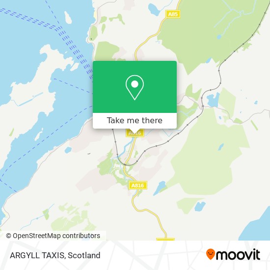 ARGYLL TAXIS map