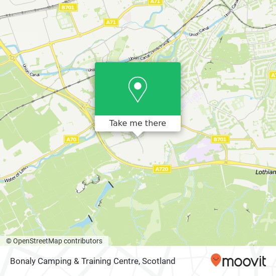Bonaly Camping & Training Centre map