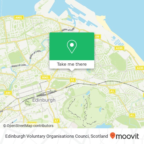 Edinburgh Voluntary Organisations Counci map