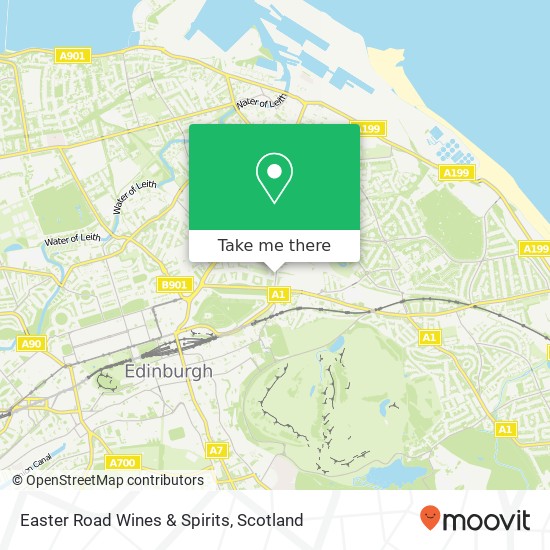 Easter Road Wines & Spirits map