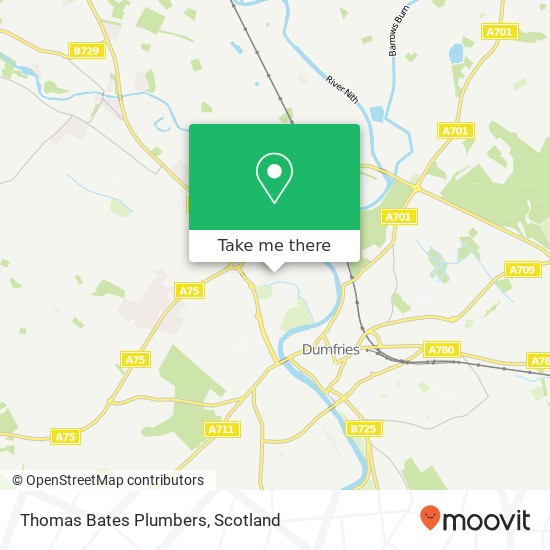 Thomas Bates Plumbers map