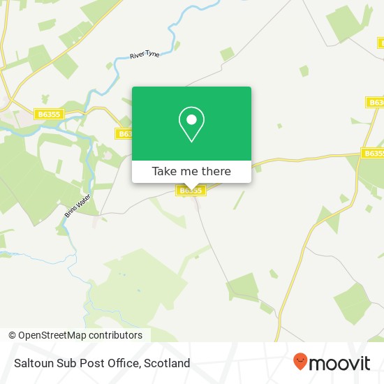 Saltoun Sub Post Office map