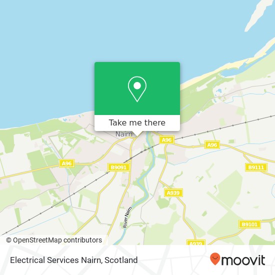 Electrical Services Nairn map