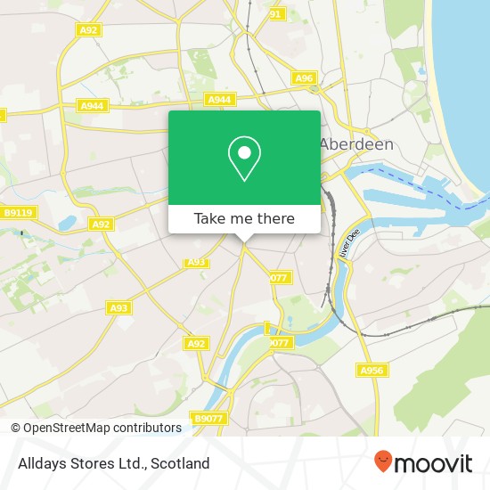 Alldays Stores Ltd. map