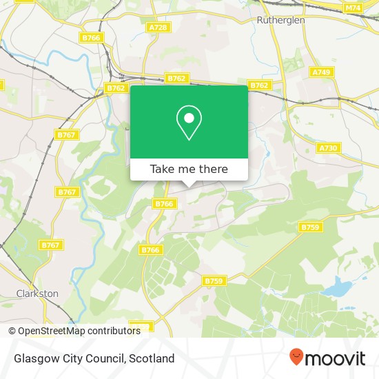 Glasgow City Council map