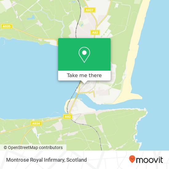 Montrose Royal Infirmary map