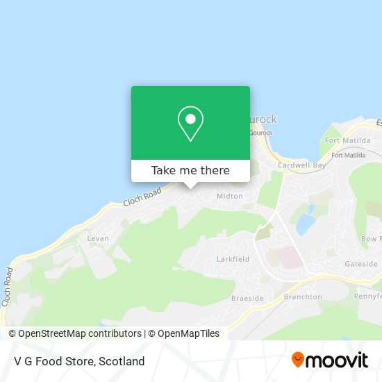 V G Food Store map