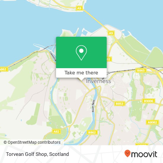 Torvean Golf Shop map