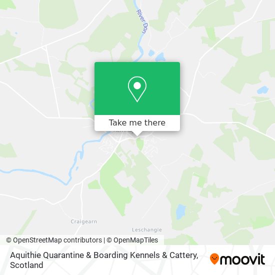 Aquithie Quarantine & Boarding Kennels & Cattery map