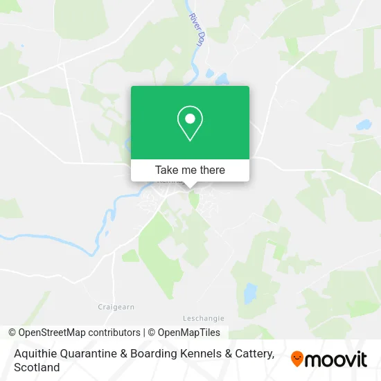 Aquithie Quarantine & Boarding Kennels & Cattery map
