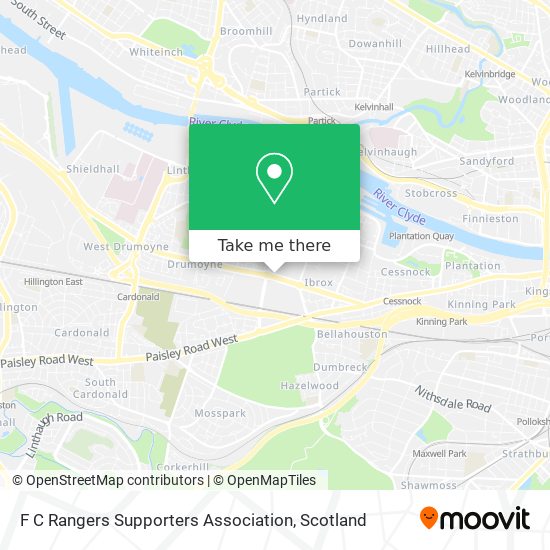 F C Rangers Supporters Association map