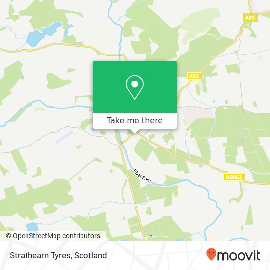 Strathearn Tyres map