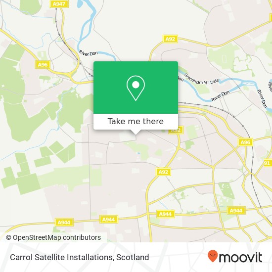 Carrol Satellite Installations map