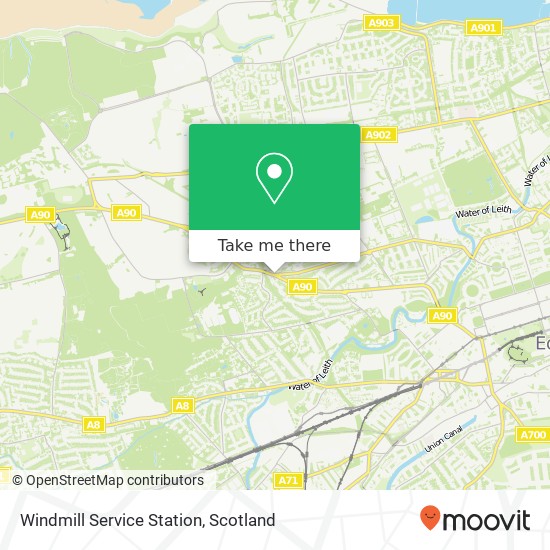 Windmill Service Station map