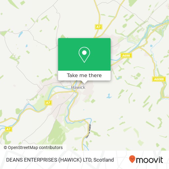 DEANS ENTERPRISES (HAWICK) LTD map