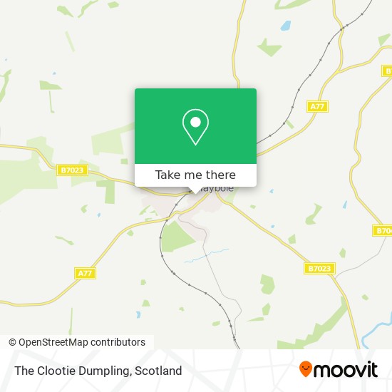 The Clootie Dumpling map