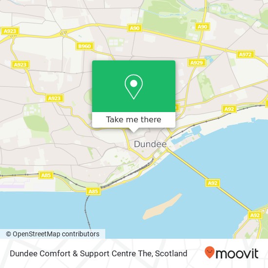 Dundee Comfort & Support Centre The map