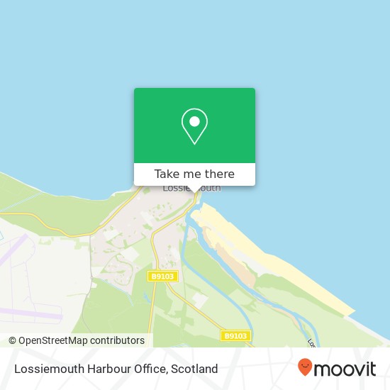 Lossiemouth Harbour Office map