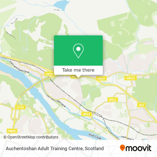 Auchentoshan Adult Training Centre map