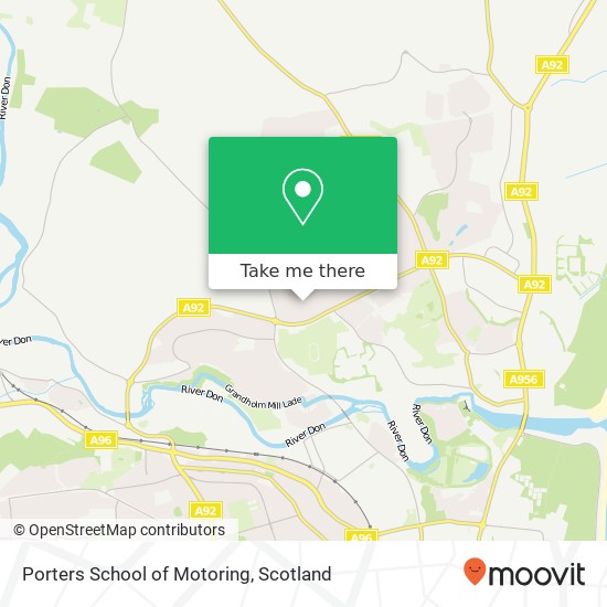 Porters School of Motoring map