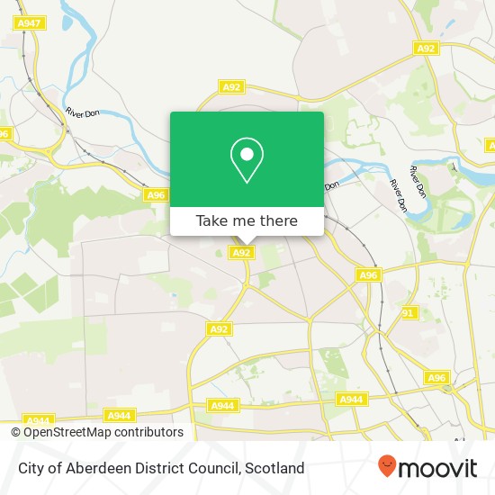 City of Aberdeen District Council map