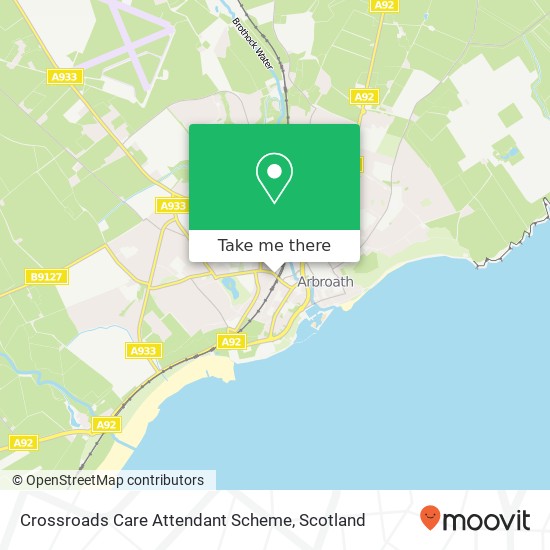 Crossroads Care Attendant Scheme map