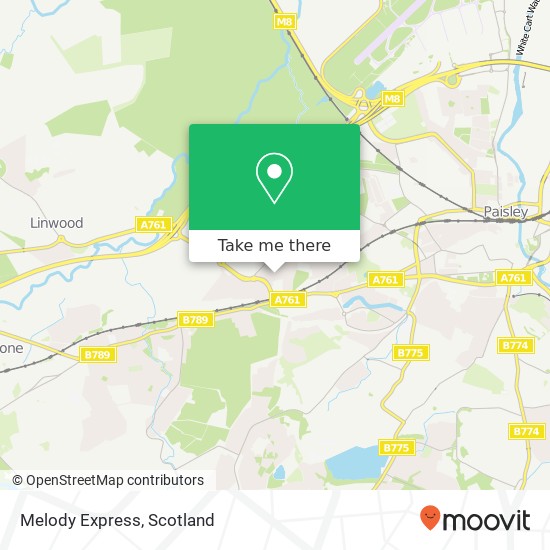 Melody Express map