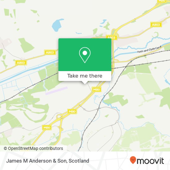James M Anderson & Son map