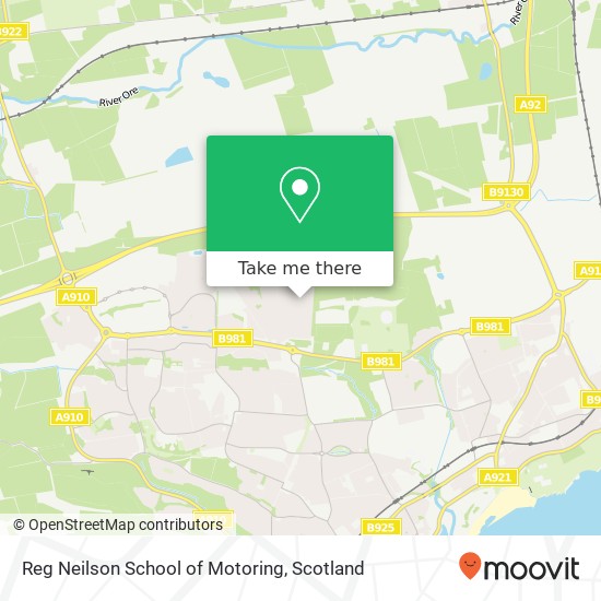 Reg Neilson School of Motoring map