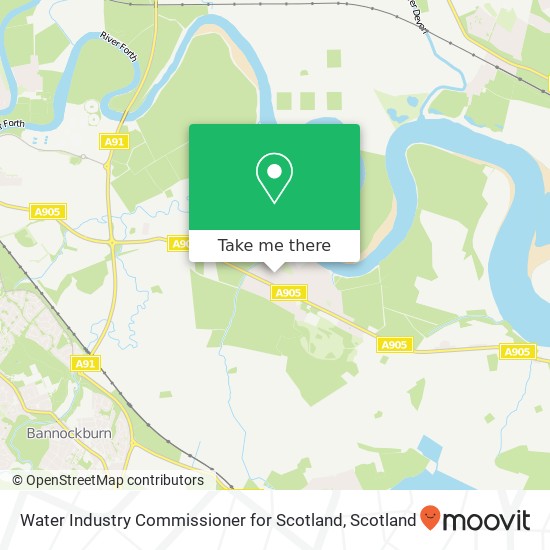Water Industry Commissioner for Scotland map