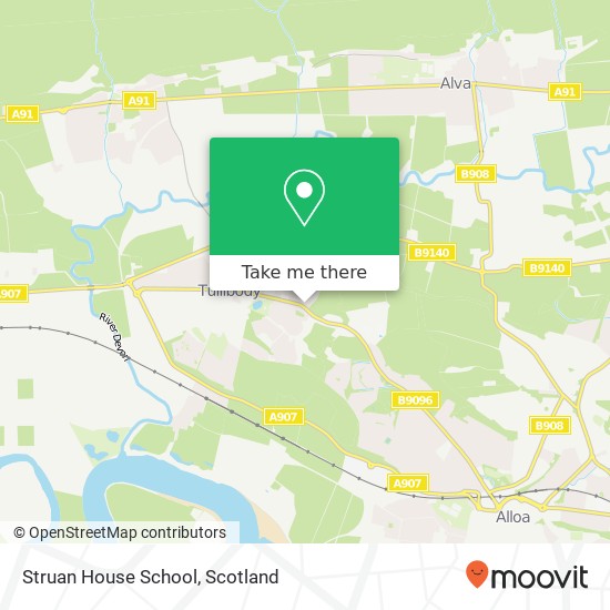 Struan House School map