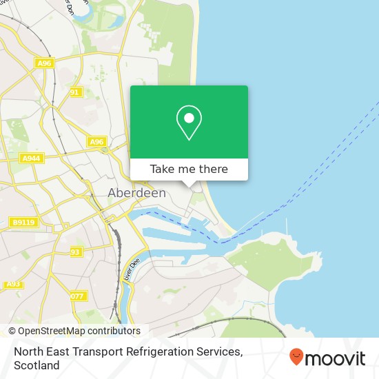 North East Transport Refrigeration Services map