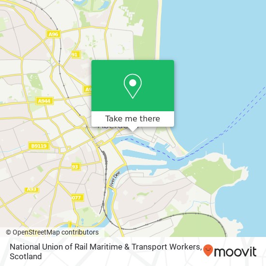 National Union of Rail Maritime & Transport Workers map