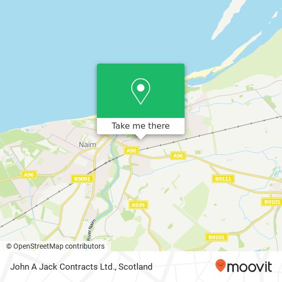 John A Jack Contracts Ltd. map