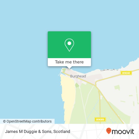 James M Duggie & Sons map