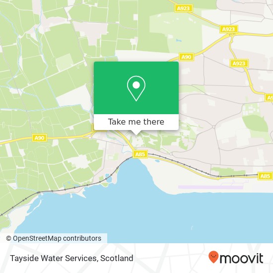 Tayside Water Services map