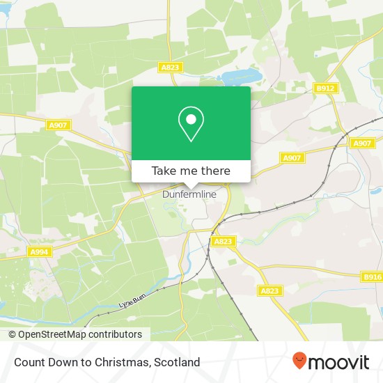 Count Down to Christmas map