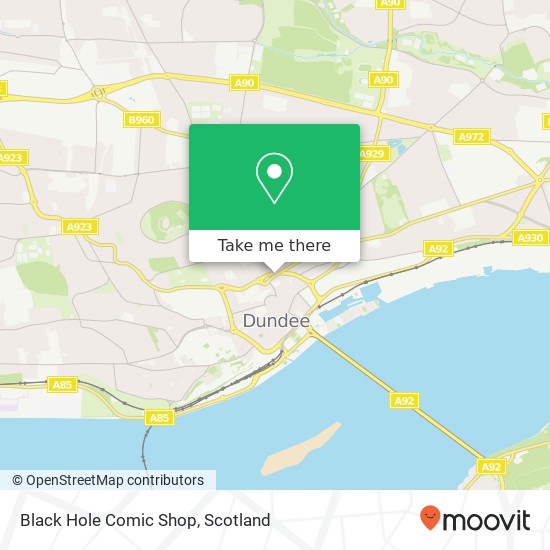 Black Hole Comic Shop map