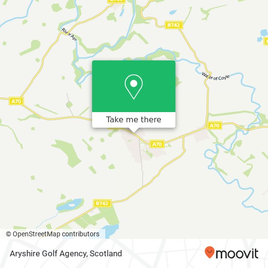 Aryshire Golf Agency map