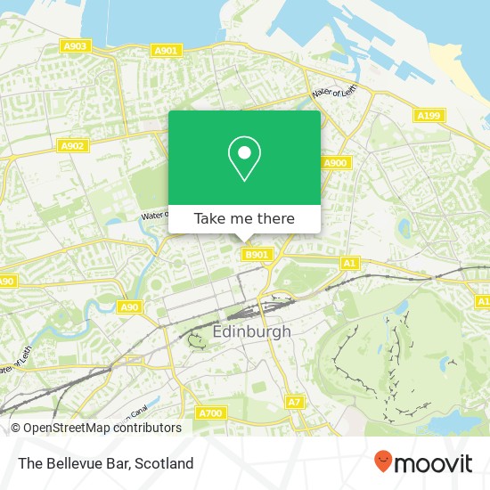 The Bellevue Bar map