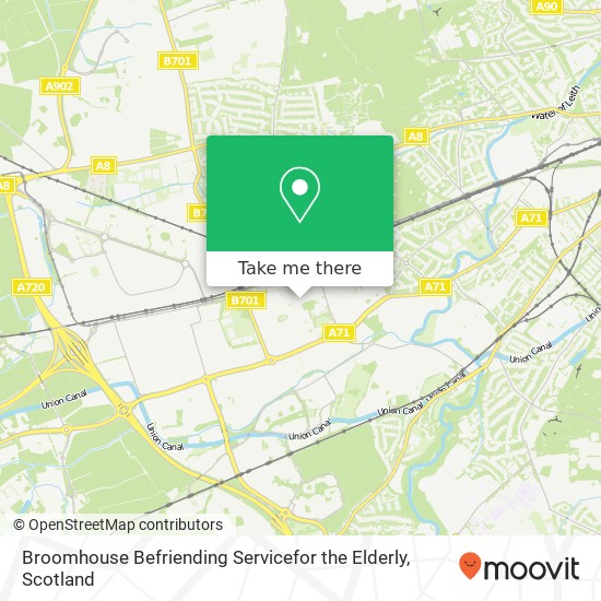 Broomhouse Befriending Servicefor the Elderly map