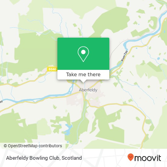 Aberfeldy Bowling Club map