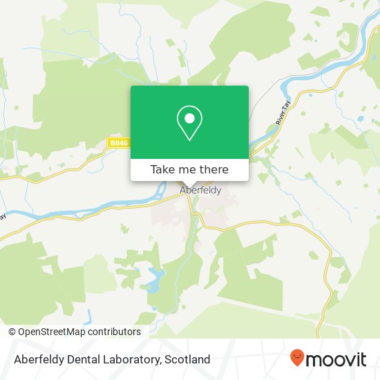 Aberfeldy Dental Laboratory map